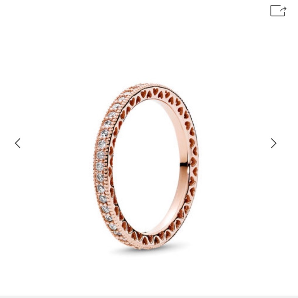 Pandora sparkle & hearts ring